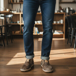 Uwezo Men's Luxury Cowhide Calf Hair Slip On Loafer Shoes Size 11 Made In Kenya